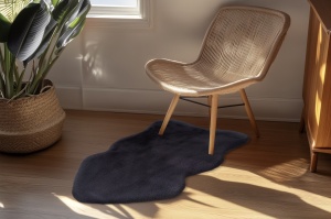 Covor forma animal Infinity Antracit 60x90 cm - Img 3