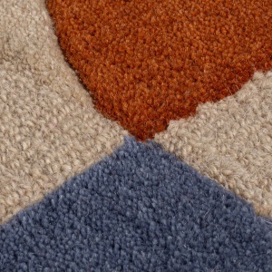Covor Mia Scallop Frame Caramiziu, Natural 120x170 cm, Flair Rugs - Img 5