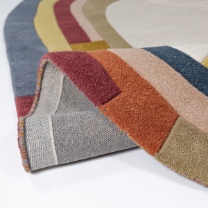 Covor oval Emryc Wool Multicolor 160x230 cm - Img 3