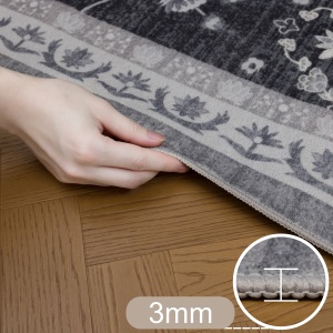 Covor Traversa INKA V6 Negru 80x150 cm - Img 5