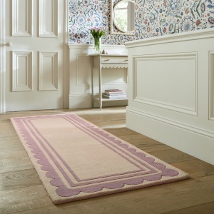 Covor traversa Lois Scallop Verde 80X230 cm, Flair Rugs - Img 5