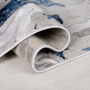 Covor traversă Marbled Bleumarin 80X300 cm, Flair Rugs - Img 3