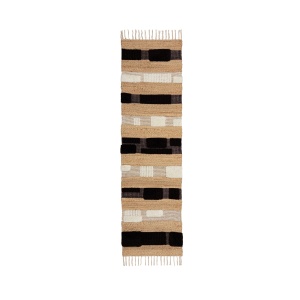 Covor traversa Medina Blocks Negru 60x230 cm, Flair Rugs - Img 5