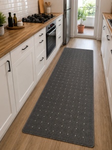 Covor Traversa, Stanford Lead, Gri, 80x900 cm, Delta
