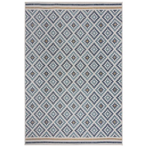 Covor Zia Trellis Outdoor Albastru 200x290 cm, Flair Rugs - Img 5