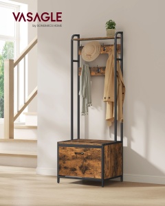 Cuier cu pantofar Vasagle Maro 65x40x170 cm - Img 2