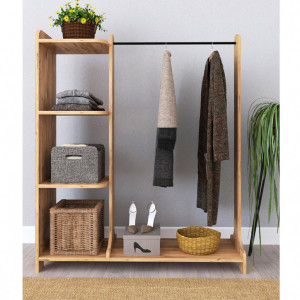 Cuier Intrare Renesme Walnut 106x35x128 cm - Img 5