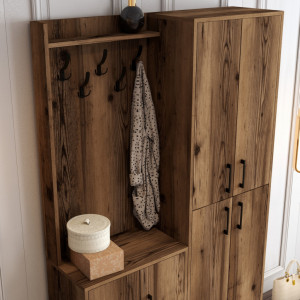 Cuier pentru Hol Berlin BA - Walnut - Img 4