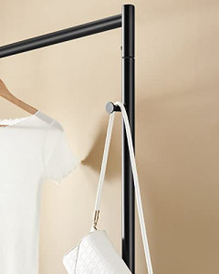 Cuier stender, Songmics, Negru, 120x45x167.5 cm - Img 4