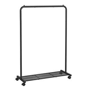 Cuier stender, Songmics, Negru, 90.5x40.5x158 cm - Img 2