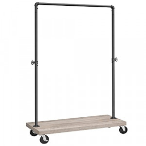 Cuier stender, Vasagle, Negru-Ivoar, 160x104.5x40 cm - Img 2