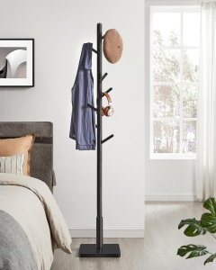 Cuier tip pom Vasagle Negru 30x30x173.6 cm - Img 2
