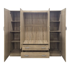 Dulap, Alvia, Stejar, 51x200x180 cm - Img 2