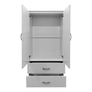 Dulap cu 2 usi, Athos, V17, Alb, 80x42x240 cm - Img 2