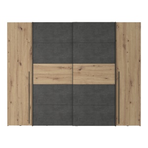 Dulap cu 4 usi Verzo Pako World Maro deschis 270.5x61.5x210.5 cm - Img 3