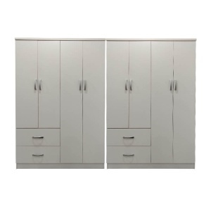 Dulap cu 8 usi, Athos, V12, Alb, 241x42x180 cm - Img 3