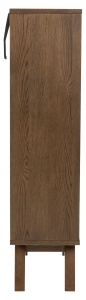 Dulap cu vitrina A-Line, Gri, 145x72x36 cm - Img 6