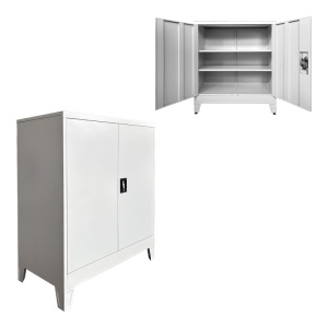 Dulap fiset din metal Armon Gri deschis 90x45x100 cm