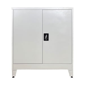 Dulap fiset din metal Armon Gri deschis 90x45x100 cm - Img 4