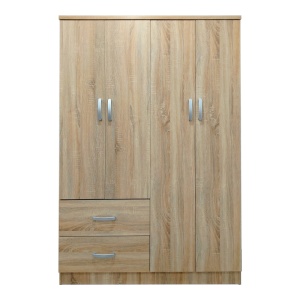 Dulap haine cu 4 usi si sertare Lego Natural 120.5x42x181 cm - Img 4