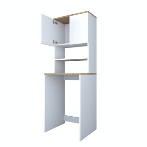 Dulap masina de spalat KD101 Alb 65x183.6x60 cm - Img 10