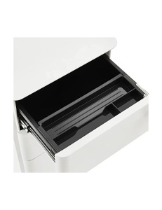 Dulap mobil cu incuietoare, Songmics, Alb, OFC030W01, 30 x 46 x 59 cm - Img 6