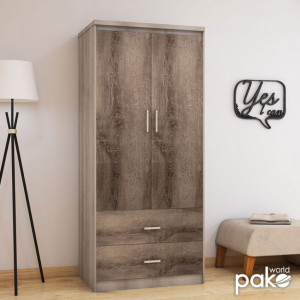 Dulap Olympus Cu 2 Uși Și Sertare Culoare Castillo-Toro 81x57x183 cm - Img 3