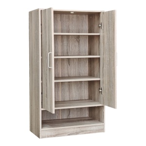 Dulap pantofar Lemba, Sonoma, 80x33x120 cm - Img 2