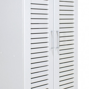 Dulap Pantofi Sante 21 Perechi Alb 60x37x183 cm - Img 8