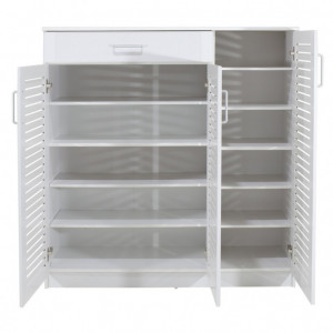 Dulap Pantofi Sante 30 Perechi Alb 120x37x123 cm - Img 4