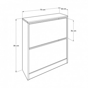 Dulap Pantofi SHC-520-BB-1 Alb - Img 5