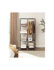 Dulap pliabil, Songmics, Gri, RYG84G, 88 x 45 x 168 cm - Img 3