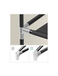 Dulap pliabil, Songmics, RXJ10H, Negru, 58 x 28 x 160 cm - Img 7