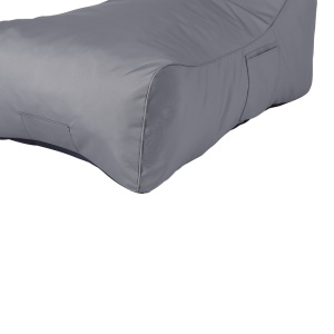Fotoliu puf (beanbag) de gradina, Otenda, Gri inchis, 67x110x65 cm - Img 5