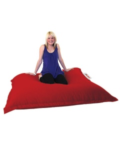 Fotoliu puf de gradina Cushion Rosu 100x100x20 cm - Img 4