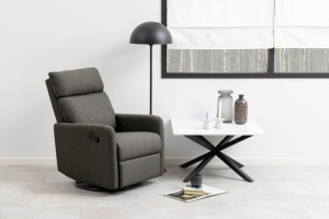 Fotoliu rabatabil Mikkeli, Gri, 99x67x93.5 cm