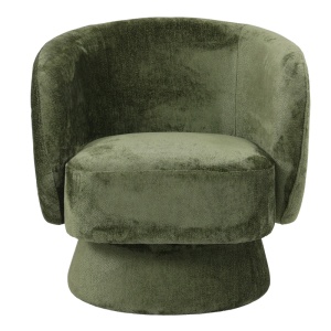 Fotoliu rotativ Kreslo, Pako World, Textil, Olive, 78x81x77 cm - Img 4