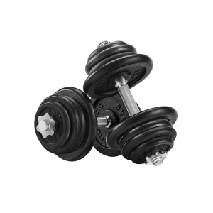 Gantera 25 kg, Songmics, Negru, 40x21.3x21.3 cm - Img 7