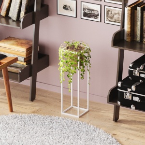 Ghiveci decorativ GED023C Auriu 15x50x15 cm - Img 2