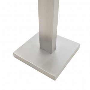 Lampadar din Metal PWL-0940, E27, argintiu-negru-gri, 43x43x153 cm - Img 4