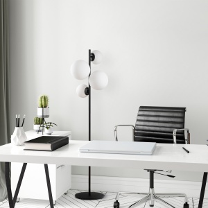 Lampadar Fazli Negru 33x33x162 cm - Img 2