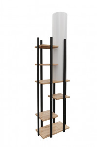 Lampadar Vogue - SRC Negru/Alb Natural - Img 3