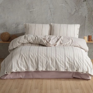 Lenjerie 1 Persoana Etre Bej (Bumbac 100%)