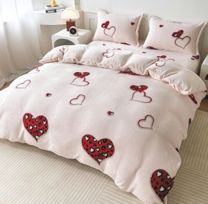 Lenjerie Heart Safari cocolino cu Elastic 180x200 (Cocolino)