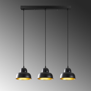Lustra Berceste Negru 70x40x111 cm - Img 4