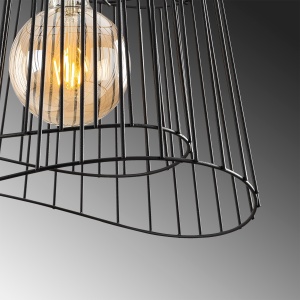 Lustra Byisoo Negru 40x40x126 cm - Img 7