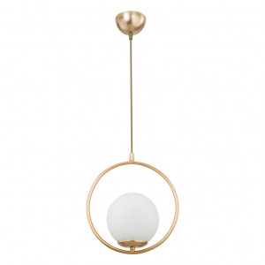 Lustra cu o singura lumina PWL-1193, E27 auriu, 26x75 cm