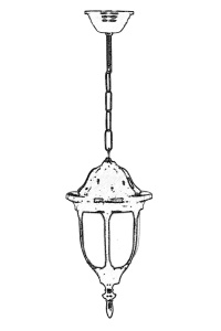 Lustra de exterior 68178 Alb 50x36 cm - Img 2