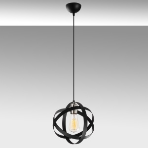 Lustra Gezegen Negru 25x25x121 cm - Img 4
