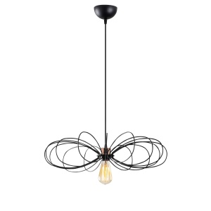 Lustra Hemdem Negru 58x58x112 cm - Img 6